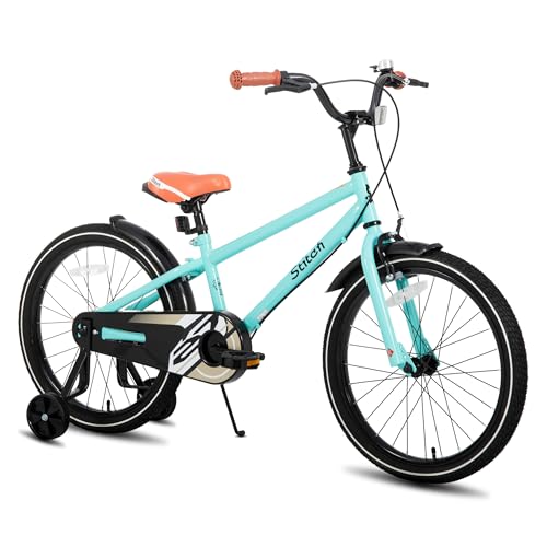 STITCH 20 Zoll Kinderfahrrad für 6-9 Jahre Mädchen & Jungen, 20 Zoll Kinderfahrrad mit Stützrädern,Grün STITCH 20 Zoll Kinderfahrrad für 6-9 Jahre Mädchen & Jungen, 20 Zoll Kinderfahrrad mit Stützrädern,Grün von STITCH