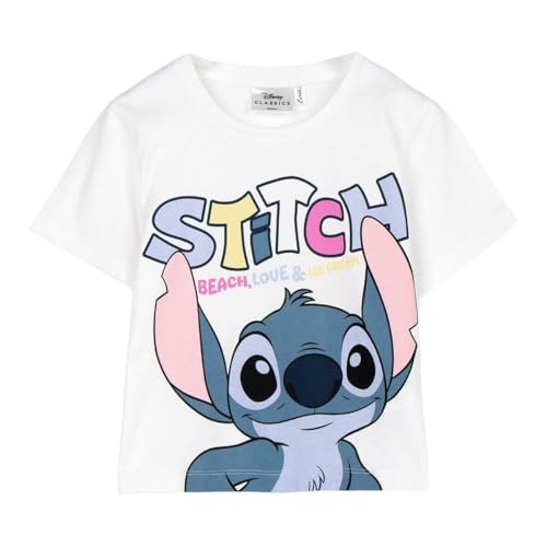 STITCH Kurzarm-T-Shirt für Kinder, Weiß, Größe: 6 Jahre STITCH Kurzarm-T-Shirt für Kinder, Weiß, Größe: 6 Jahre von STITCH