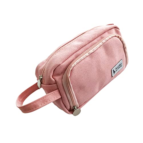 STOBOK 1 Stück Federmäppchen Tragbar Reise Kulturbeutel Studenten Stifttasche Make Up Set Großes Make Up Etui Großes Fassungsvermögen Reise Kosmetiktasche Süßer Halter Reise von STOBOK