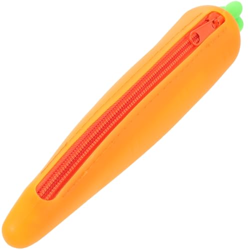 STOBOK 1 Stück Tasche Aufbewahrung Kinder Reißverschluss Teen Karotte Student Halter Schreibwaren Etui Stiftbeutel Silikon Geschenk Marker Cartoon Teenager Design Bleistift STOBOK 1 Stück Tasche Aufbewahrung Kinder Reißverschluss Teen Karotte Student Halter Schreibwaren Etui Stiftbeutel Silikon Geschenk Marker Cartoon Teenager Design Bleistift von STOBOK