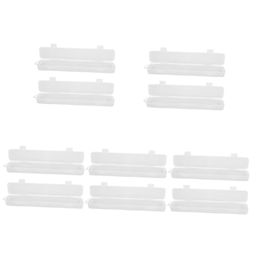 STOBOK 10 Stück Pinsel Aufbewahrungsbox Pinsel Aufbewahrung Stifteetui Halter Kugelschreiberetui Pinseletui Praktische Stiftetuis Leer Mäppchen Stiftboxen Geschenk Leer Stiftbehälter von STOBOK
