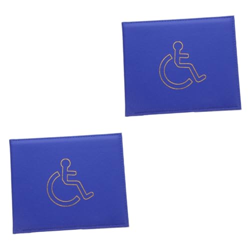 STOBOK 2 Stück Ausweishülle Behindertenausweishalter Behindertenzertifikatschutz Kartenschutzhüllen Visitenkartenhüllen Visitenkartenschutzhüllen Kreditkartenhüllen Kartenhalter von STOBOK