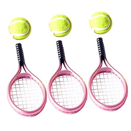 STOBOK 3 Sets Tennisschläger Tennis Sport Dekor Miniatur Werkzeuge Micro Spielzeug Tennisschläger Tennisschläger Frauen Desktop Mini Tennisschläger Lustiges Minihouse Werkzeug Mini Werkzeug für STOBOK 3 Sets Tennisschläger Tennis Sport Dekor Miniatur Werkzeuge Micro Spielzeug Tennisschläger Tennisschläger Frauen Desktop Mini Tennisschläger Lustiges Minihouse Werkzeug Mini Werkzeug für von STOBOK