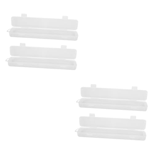 STOBOK 4 Stück Pinsel Aufbewahrungsbox Stiftbehälter Pinseletui Transparentes Federmäppchen Kugelschreiber Etui Aufbewahrungsetuis Transparente Stiftetuis Klares von STOBOK