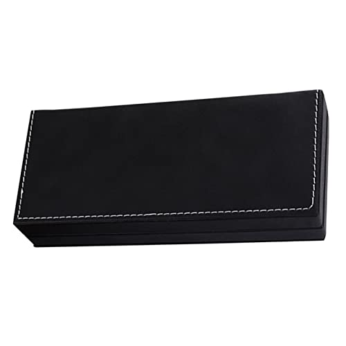 STOBOK Kasten Etui Stift aufbewahrung für stifte Stift-Box für Bürobedarf stiftebox Goldener Stift dekorativ Elegante Stift-Geschenkbox kleines Federmäppchen Pu Black von STOBOK