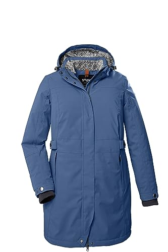 STOY Damen Funktionsjacke mit abzippbarer Kapuze - Große Größen STW 11 WMN PRK, sturmblau, 44, 39797-000 von STOY