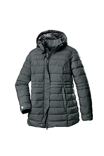 STOY Damen Jacke in Daunenoptik/Steppjacke mit abzippbarer Kapuze STW 11 WMN QLTD JCKT, dunkel blaugrün, 52, 38825-000 von STOY