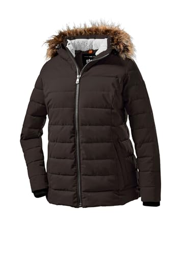 STOY Damen Jacke in Daunenoptik/Steppjacke mit abzippbarer Kapuze WMN Quilted JCKT E, schwarz, 46, 36404-000 von STOY