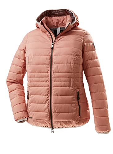 STOY Damen Jacke in Daunenoptik/Steppjacke mit abzippbarer Kapuze große größen STS 17 WMN QLTD JCKT, koralle, 58, 38228-000 von STOY