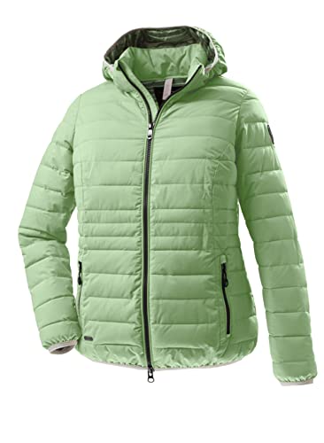 STOY Damen Jacke in Daunenoptik/Steppjacke mit abzippbarer Kapuze - große größen STS 17 WMN QLTD JCKT, frühlingsgrün, 44, 38228-000 von STOY