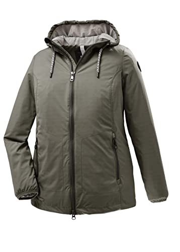 STOY Damen Softshelljacke mit Kapuze - große größen STS 5 WMN SFTSHLL JCKT, oliv, 46, 38102-000 von STOY