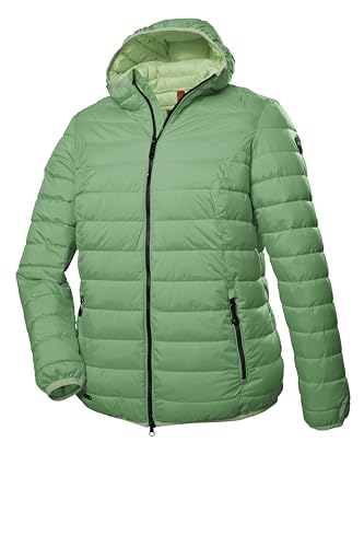 STOY Damen Steppjacke mit Kapuze - Große Größen STS 3 WMN QLTD JCKT, grün, 44, 41404-000 von STOY