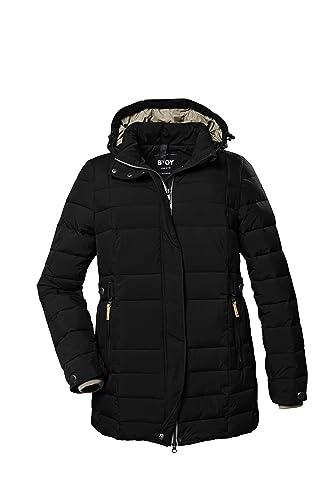 STOY Damen Steppjacke mit abzippbarer Kapuze - Große Größen STW 6 WMN QLTD JCKT, schwarz, 46, 39791-000 von STOY