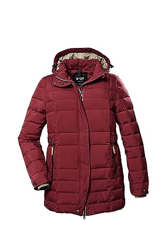 STOY Damen Steppjacke mit abzippbarer Kapuze - Große Größen STW 6 WMN QLTD JCKT, weinrot, 52, 39791-000 von STOY