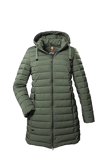 STOY Damen Steppparka/Parka mit abzippbarer Kapuze - Große Größen STW 5 WMN QLTD PRK, dunkelmint, 46, 39790-000 von STOY