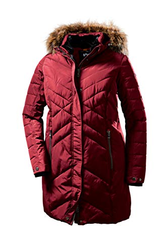 STOY Damen Parka WMN Quilted PRK D - Steppparka in Daunenoptik mit abzippbarer Kapuze - Mantel in großen Größen, dunkelrot, 46, 36020-000 STOY Damen Parka WMN Quilted PRK D - Steppparka in Daunenoptik mit abzippbarer Kapuze - Mantel in großen Größen, dunkelrot, 46, 36020-000 von STOY