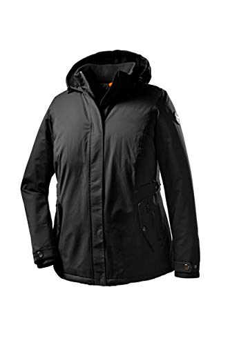 STOY Funktionsjacke Damen WMN JCKT A - Damenjacke mit Kapuze - Jacke in großen Größen - 100% wasserdicht, schwarz, 50, 36015-000 von STOY