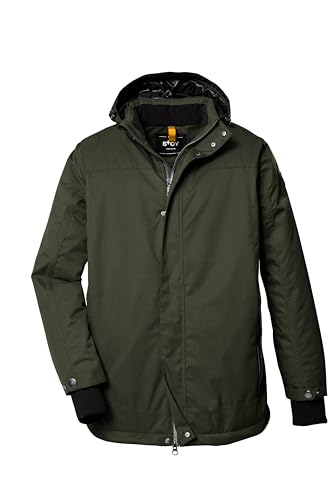 STOY Herren Funktionsjacke mit abzippbarer Kapuze - Große Größen STW 18 MN JCKT, dunkeloliv, 6XL, 39810-000 von STOY