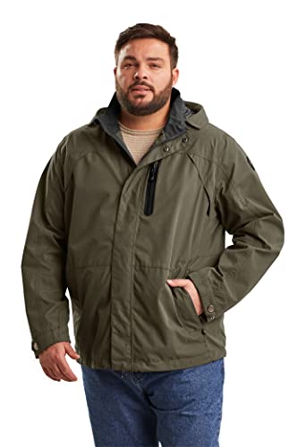 STOY Herren Funktionsjacke mit abzippbarer Kapuze - große größen STS 12 MN JCKT, oliv, 6XL, 38109-000 von STOY