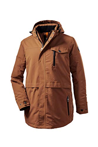 STOY Funktionsjacke Herren MN JCKT C - Jacke mit abzippbarer Kapuze - Herrenjacke in großen Größen - 100% wasserdicht, dark curry, XXL, 36006-000 von STOY