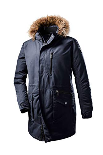 STOY Herren Parka MN PRK B - Funktionsparka mit abzippbarer Kapuze - Herrenjacke in großen Größen - 100% waserdicht, dunkelnavy, 3XL, 36009-000 von STOY