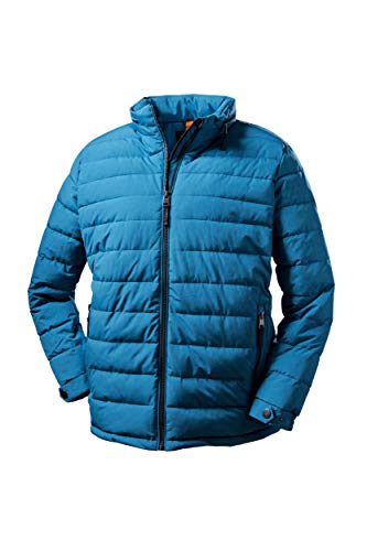 STOY Herren MN Quilted Jckt A Jacke In Daunenoptik Mit Einrollbarer Kapuze, blau, 3XL von STOY