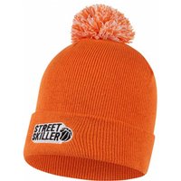 STREETSKILLER "MVP" Pom Pom Beanie Bommelmütze orange von STREETSKILLER