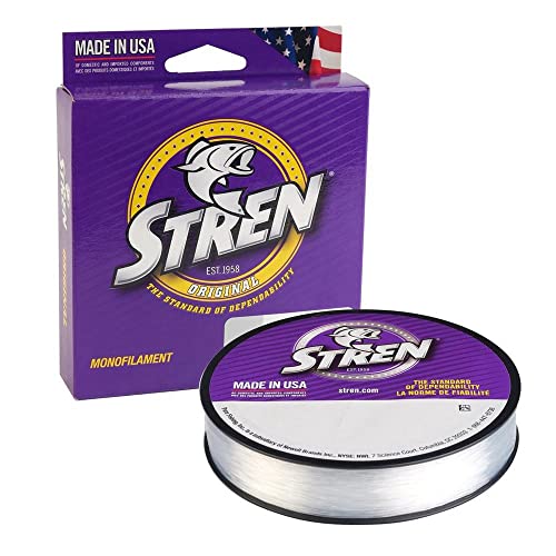 STREN Unisex-Erwachsene Original Monofilament Monofile Angelschnur, Transparent/Blau fluoreszierend, 300yd STREN Unisex-Erwachsene Original Monofilament Monofile Angelschnur, Transparent/Blau fluoreszierend, 300yd von STREN