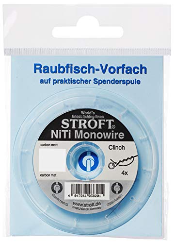 STROFT WAKU Vorfachschnur NiTi Monowire 4m, 0.25mm 7.0Kg von Stroft