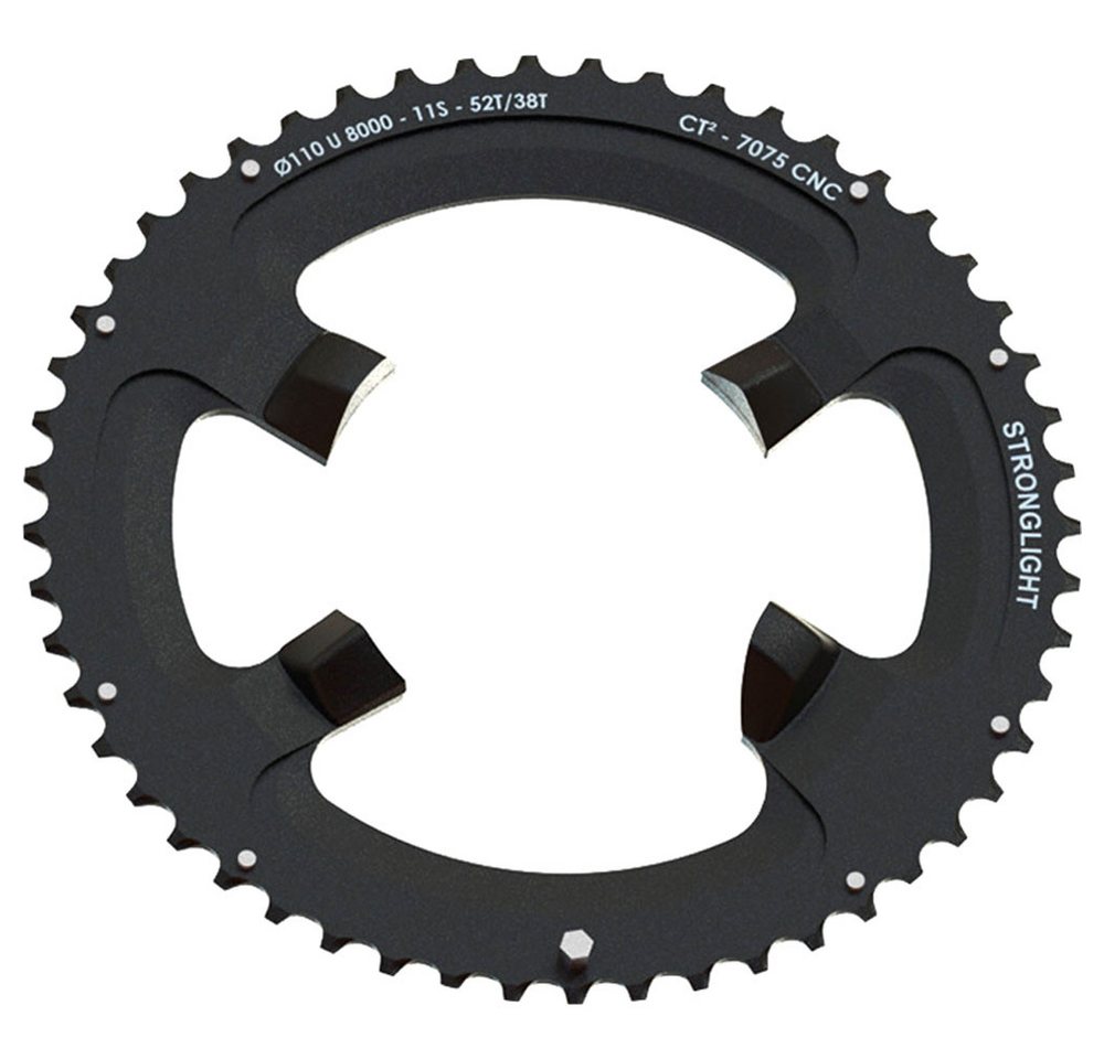 STRONGLIGHT Fahrradkette Stronglight Kettenblatt CT2 4-Arm 11-fach 110mm Lochkreis 52 Zähne auß STRONGLIGHT Fahrradkette Stronglight Kettenblatt CT2 4-Arm 11-fach 110mm Lochkreis 52 Zähne auß von STRONGLIGHT