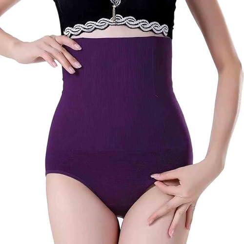 Entsprechend Bauchkontrolle Shapewears, Entsprechend hoch taillierte Bauchkontrolle Shapewear Höschen, Taillenhöschen (3X-Large-4X-Large,Purple) von STTBRHF