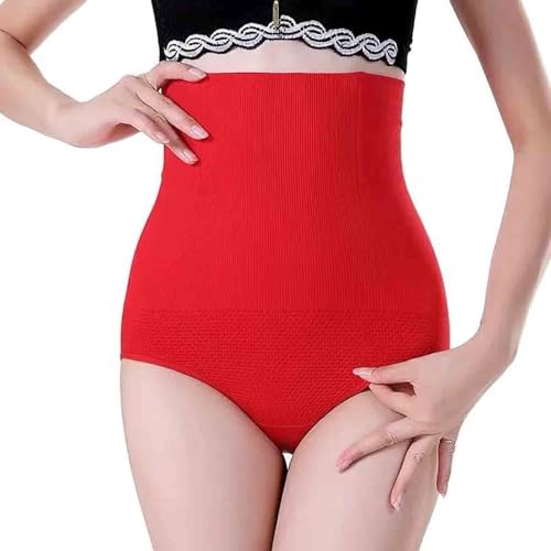 Entsprechend Bauchkontrolle Shapewears, Entsprechend hoch taillierte Bauchkontrolle Shapewear Höschen, Taillenhöschen (3X-Large-4X-Large,Red) von STTBRHF