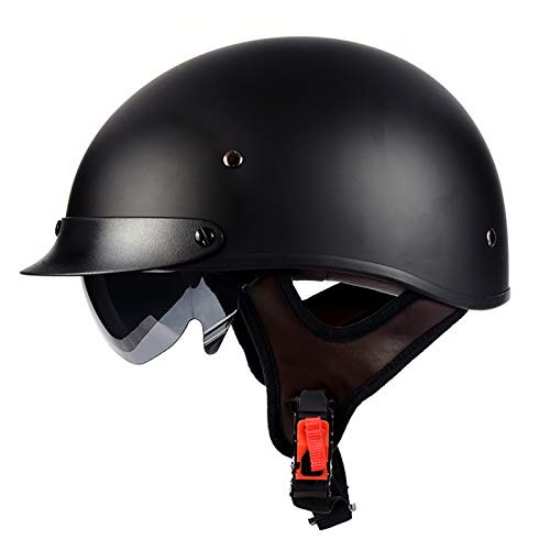 Motorrad Open Face Halb Helm Brain-Cap Halbschale Jet,Retro Cruiser Helm Halb-Helm Sommer Pedal Cruiser Helm Vier Jahreszeiten Männer Und Frauen ECE-Zulassung Y,XL Motorrad Open Face Halb Helm Brain-Cap Halbschale Jet,Retro Cruiser Helm Halb-Helm Sommer Pedal Cruiser Helm Vier Jahreszeiten Männer Und Frauen ECE-Zulassung Y,XL von STTTBD