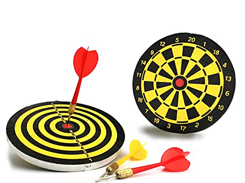 Mini Dartspiel 15 cm mit 3 Pfeilen Dartpfeile Steel Dartscheibe Zielscheibe beidseitig STUWU Mini Dartspiel 15 cm mit 3 Pfeilen Dartpfeile Steel Dartscheibe Zielscheibe beidseitig STUWU von STUWU