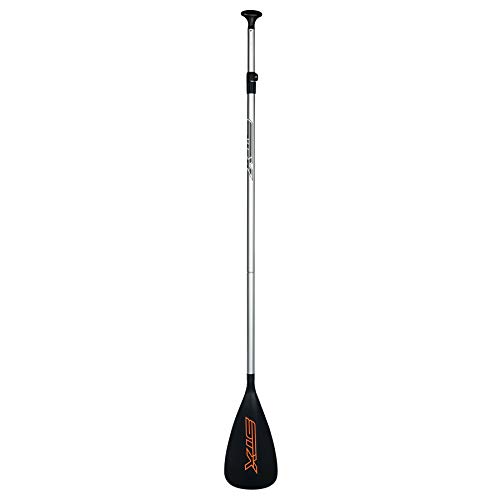 STX Alloy 3-teiliges SUP Stand Up Paddle Boarding Paddle - Schwarz Orange - Unisex - 3-teiliges SUP Paddel - Legierungskonstruktion von STX