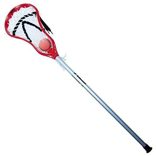 STX Lacrosse Mini Power mit Aluminiumgriff und Kugel, Rot von STX