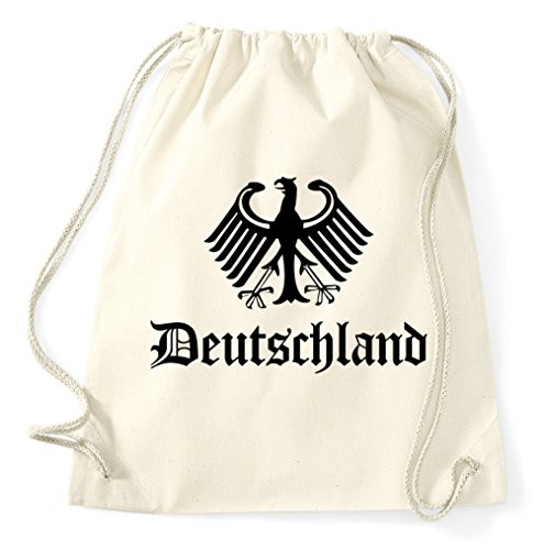 STYLETEX23 Deutschland Adler Turnbeutel Sportbeutel, Natur STYLETEX23 Deutschland Adler Turnbeutel Sportbeutel, Natur von STYLETEX23