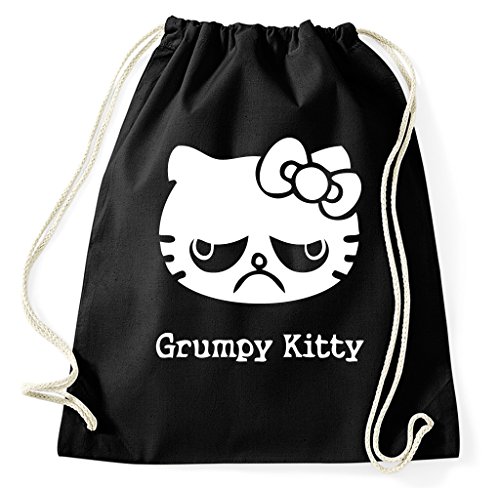 STYLETEX23 Grumpy Cat Turnbeutel Sportbeutel, schwarz STYLETEX23 Grumpy Cat Turnbeutel Sportbeutel, schwarz von STYLETEX23
