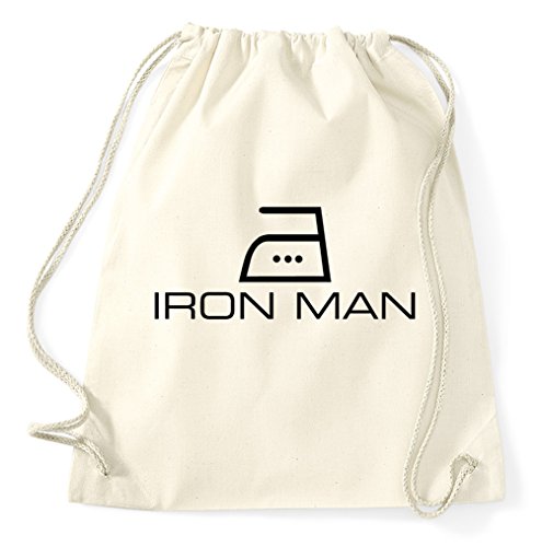 STYLETEX23 Iron Man Turnbeutel Sportbeutel, Natur STYLETEX23 Iron Man Turnbeutel Sportbeutel, Natur von STYLETEX23