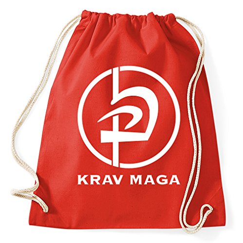 STYLETEX23 Krav MAGA Logo Turnbeutel Sportbeutel, red STYLETEX23 Krav MAGA Logo Turnbeutel Sportbeutel, red von STYLETEX23