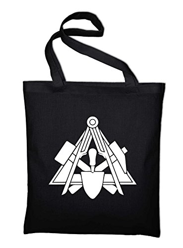 STYLETEX23 Maurer Zunft Wappen Logo Jutebeutel, Beutel, Stoffbeutel, Baumwolltasche, schwarz STYLETEX23 Maurer Zunft Wappen Logo Jutebeutel, Beutel, Stoffbeutel, Baumwolltasche, schwarz von STYLETEX23