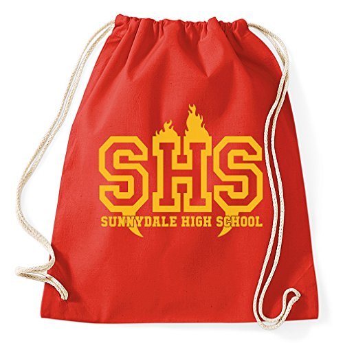 STYLETEX23 Sunnydale High School Buffy Vampire Slayer Turnbeutel Sportbeutel, red STYLETEX23 Sunnydale High School Buffy Vampire Slayer Turnbeutel Sportbeutel, red von STYLETEX23