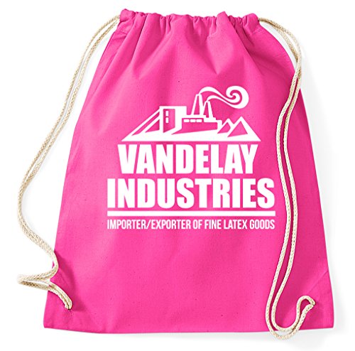 STYLETEX23 Vandelay Industries Seinfeld Logo Turnbeutel Sportbeutel, pink STYLETEX23 Vandelay Industries Seinfeld Logo Turnbeutel Sportbeutel, pink von STYLETEX23