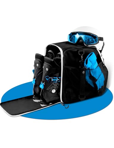 STYNGARD Skischuhtasche Kinder Skischuhtasche mit Helmfach [40 L] - Tasche für Skischuhe für Kinder mit extra Stauraum für Helm und Skizubehör - Modell ISCHGL von STYNGARD