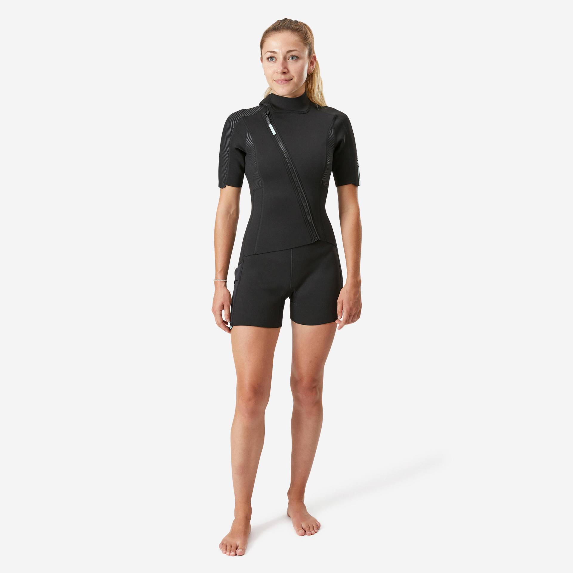 Neopren Shorty Damen mit schrägem Frontzip 2 mm - Easy Neopren Shorty Damen mit schrägem Frontzip 2 mm - Easy von SUBEA