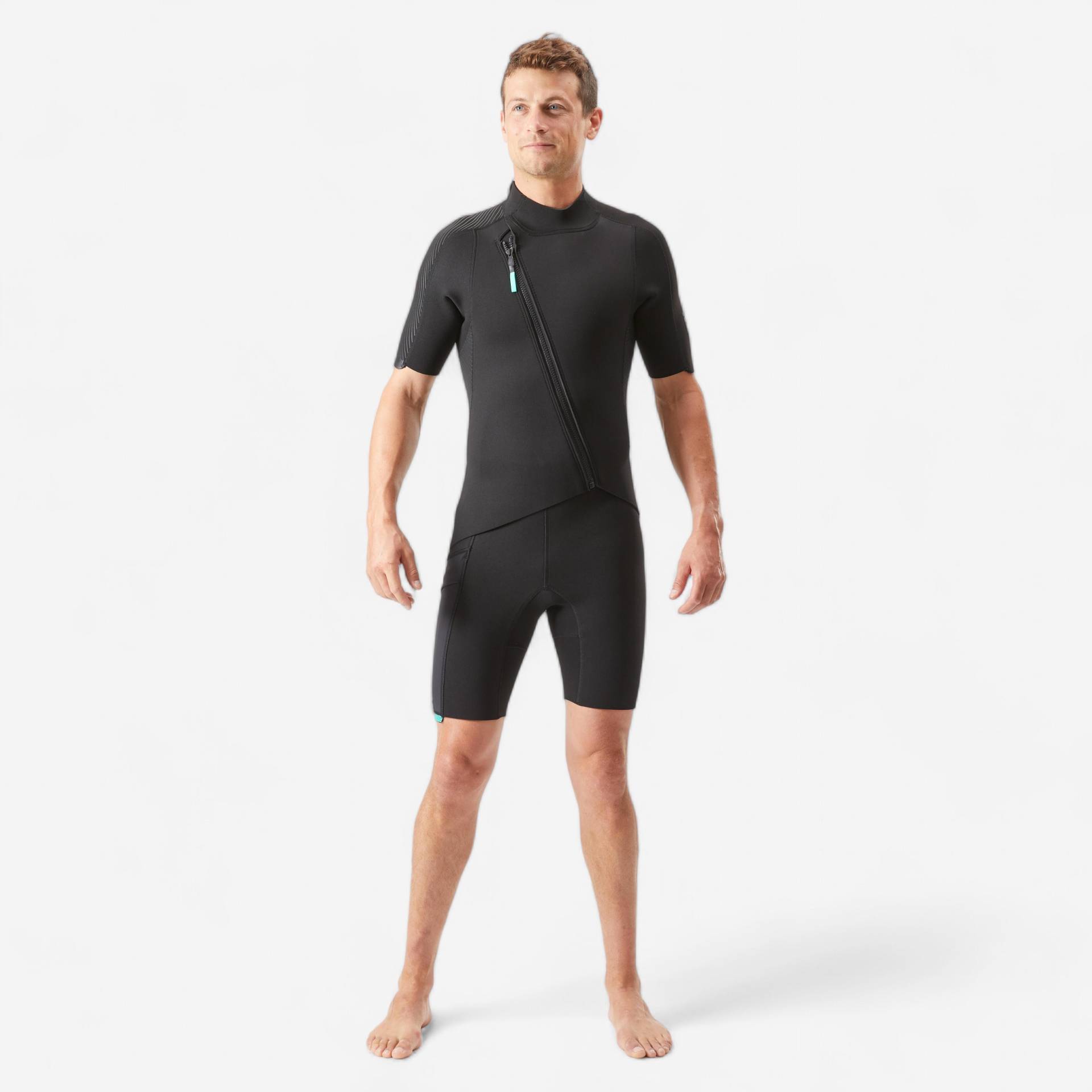 Neopren Shorty Herren mit schrägem Frontzip 2 mm - Easy Neopren Shorty Herren mit schrägem Frontzip 2 mm - Easy von SUBEA