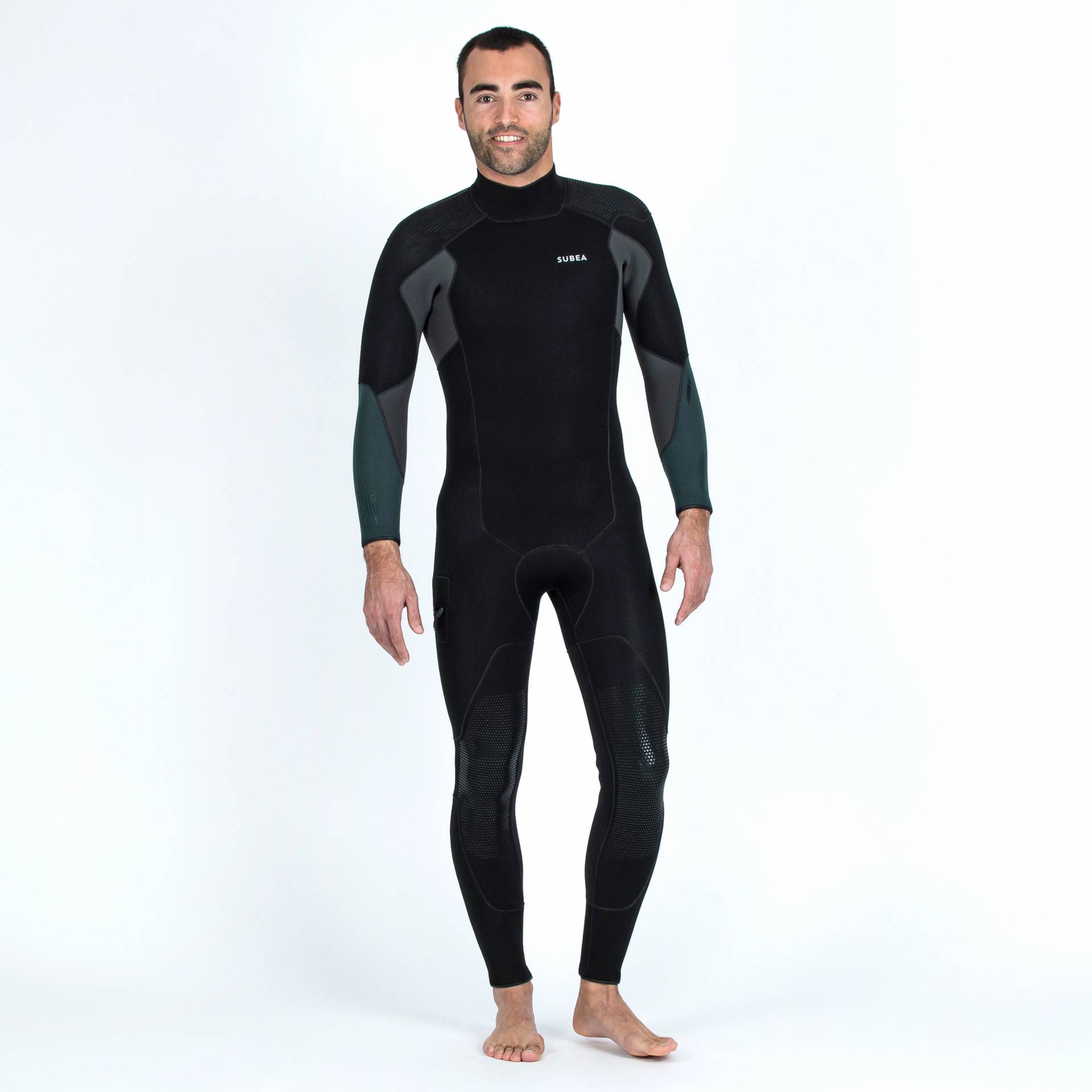 Neoprenanzug Gerätetauchen Herren 5 mm SCD 900 schwarz/khaki Neoprenanzug Gerätetauchen Herren 5 mm SCD 900 schwarz/khaki von SUBEA