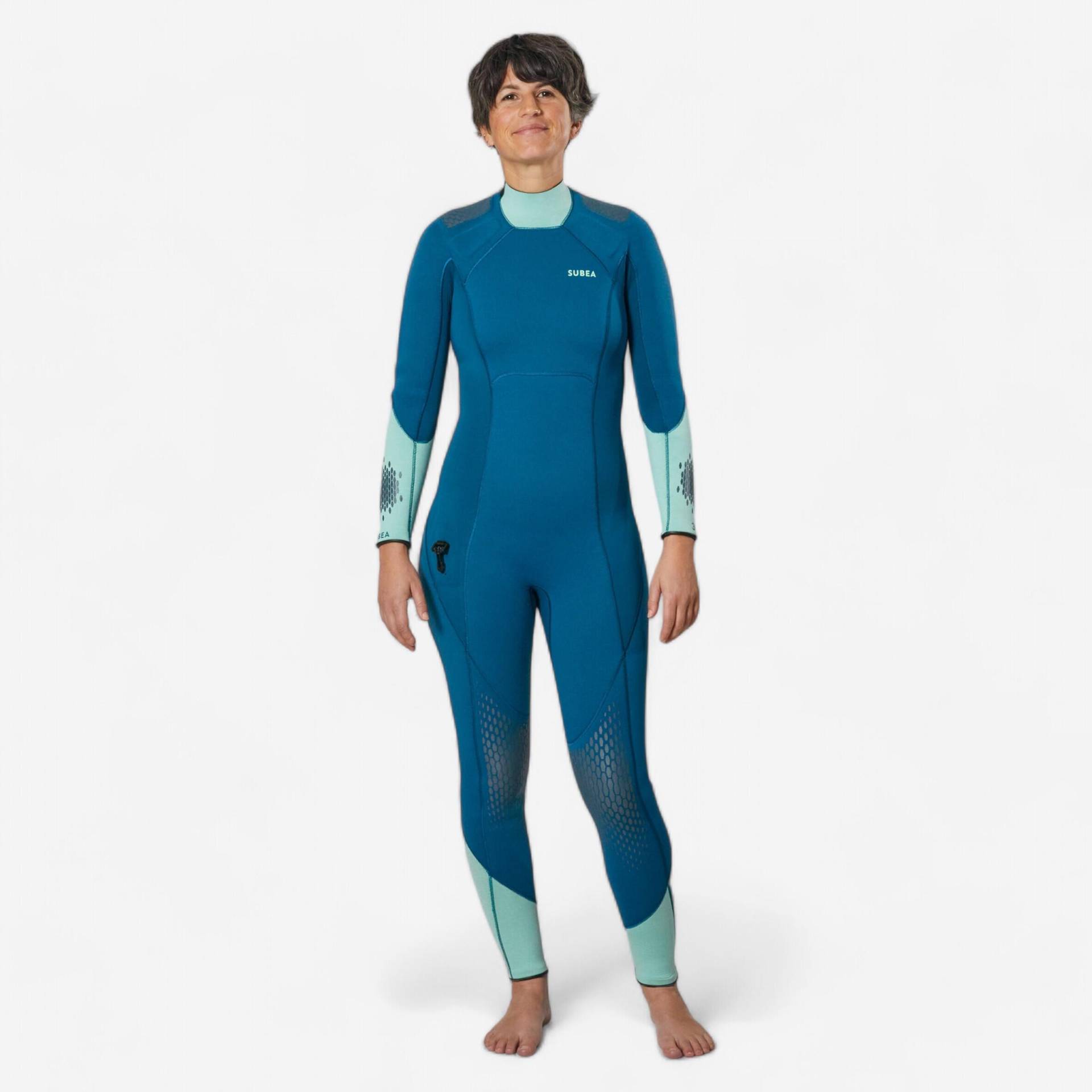 Neoprenanzug Tauchen Damen Neopren 3 mm - SCD 900 blau von SUBEA