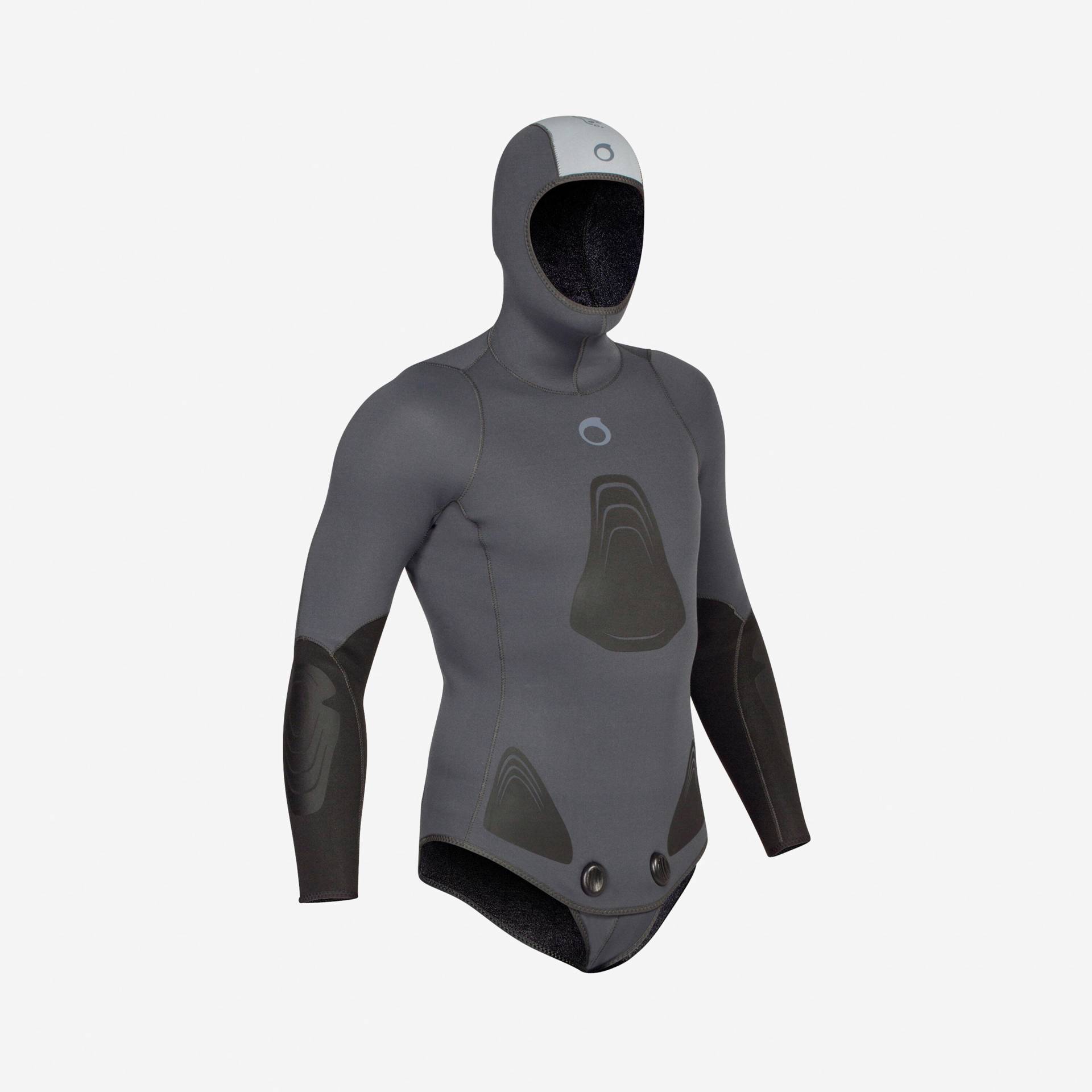 Neoprenjacke Freediving Herren 3 mm - SPF 500 grau Neoprenjacke Freediving Herren 3 mm - SPF 500 grau von SUBEA