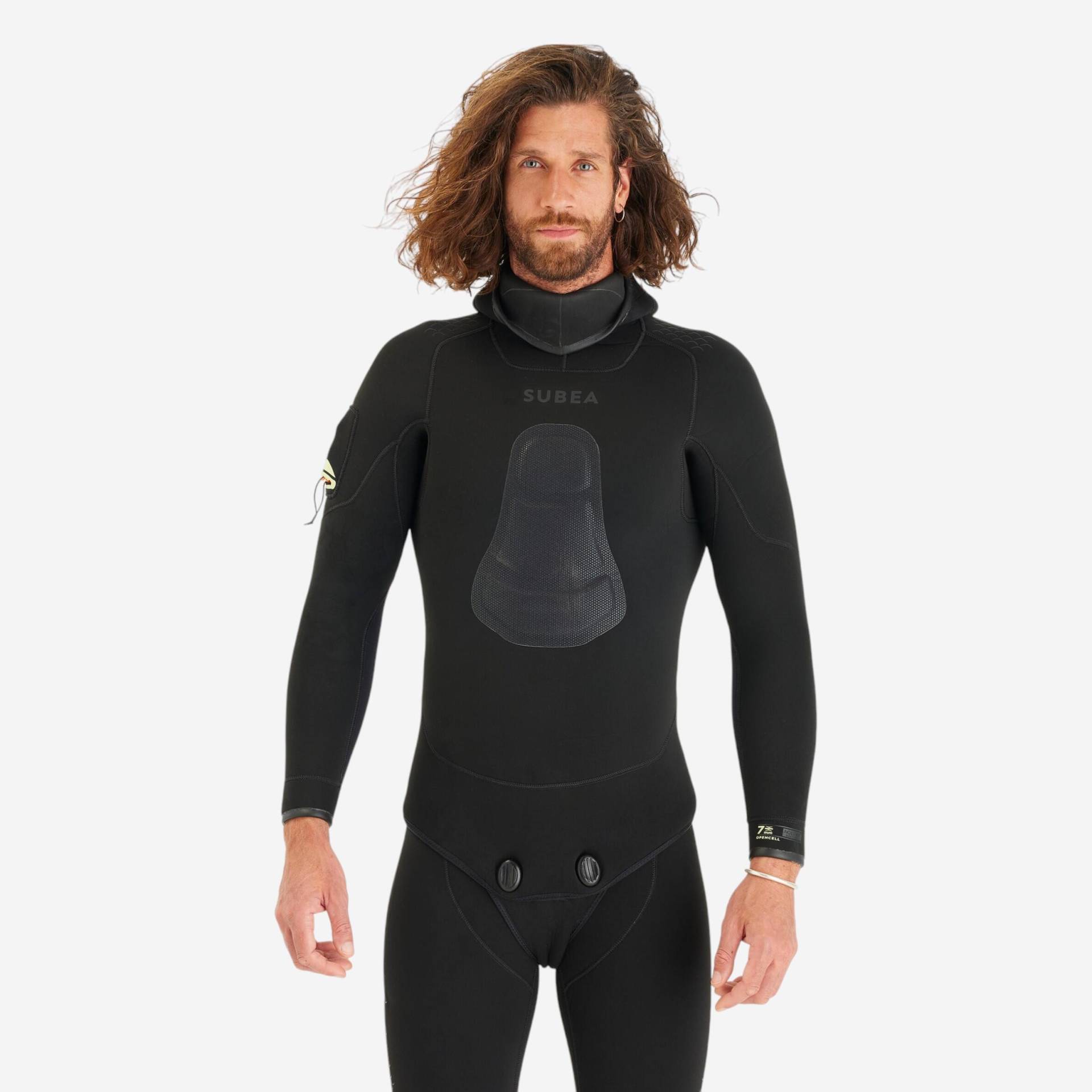 Neoprenjacke Tauchen Herren Glattneopren SPF 900 7 mm schwarz Neoprenjacke Tauchen Herren Glattneopren SPF 900 7 mm schwarz von SUBEA